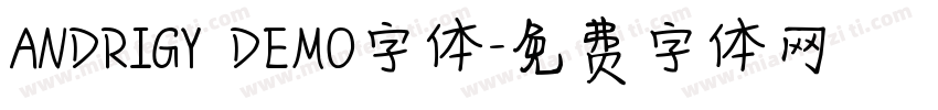 ANDRIGY DEMO字体字体转换